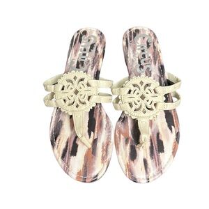 Circus by Sam Eldeman |‎ Cherri Sandals Flip Flops Abstract Animal Print …
